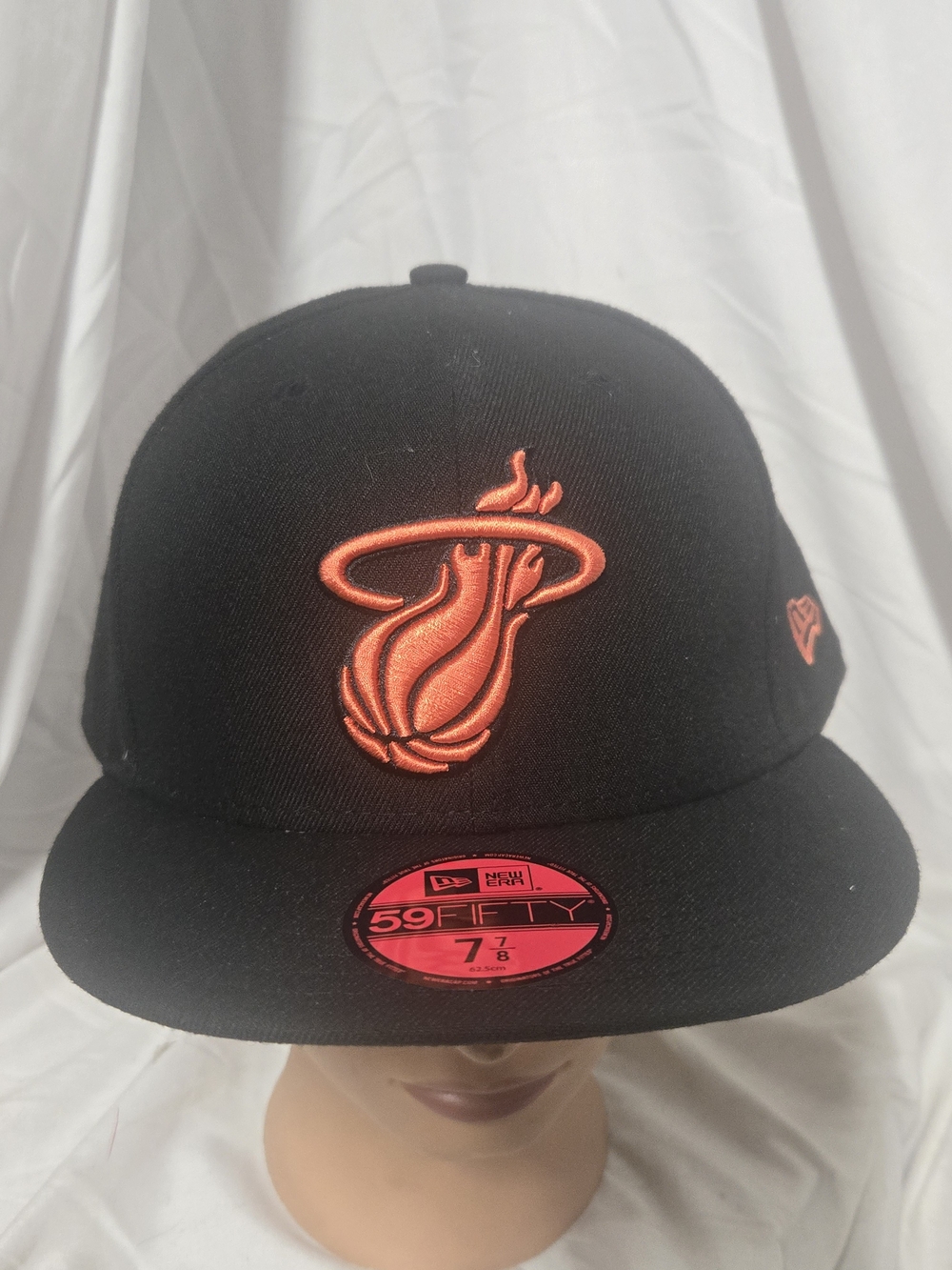 Miami Heat New Era 59FIFTY Black & Orange Fitted Hat